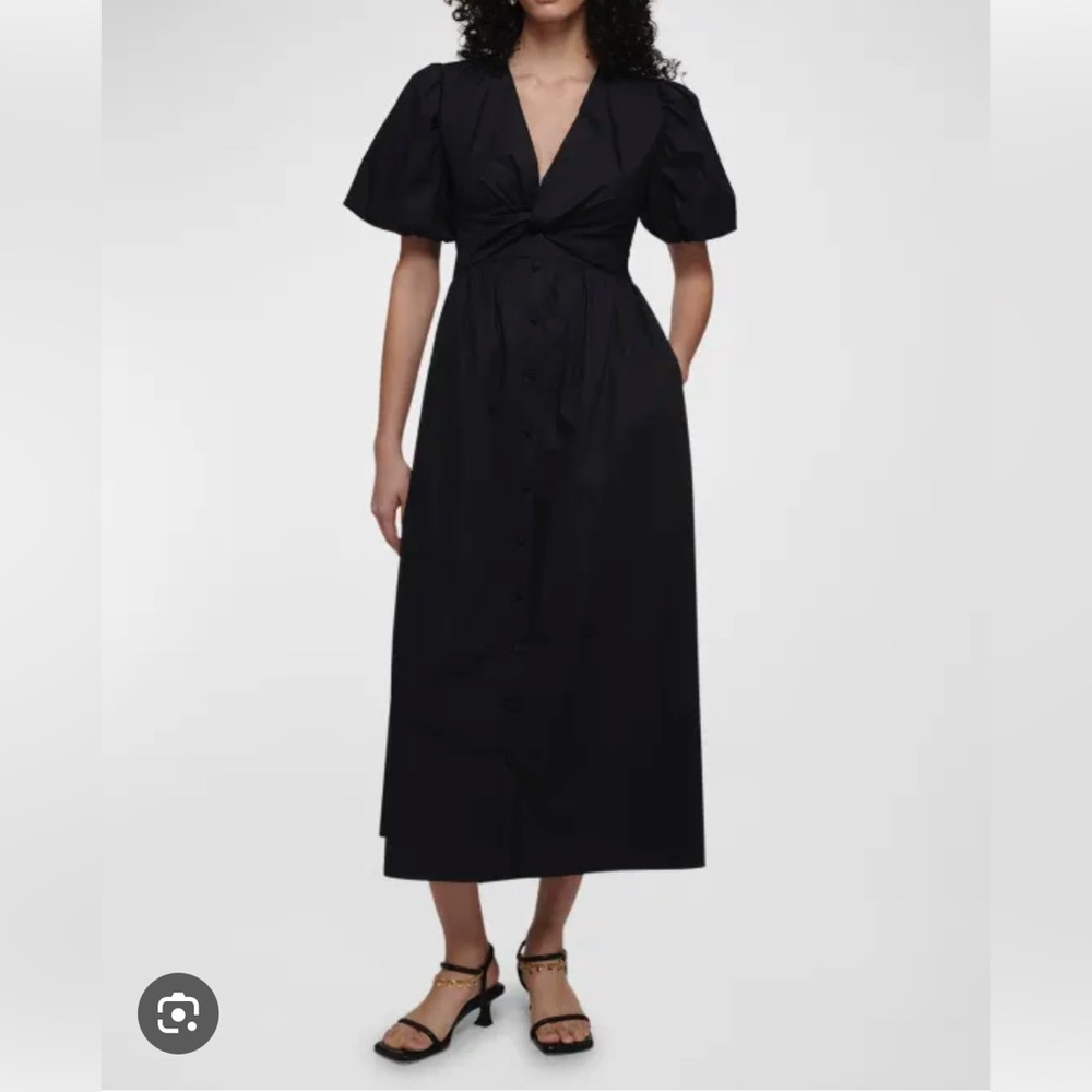 Maya twist front midi dress